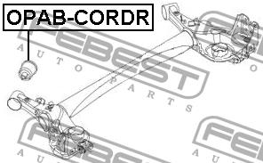 Febest Rear axle bush – price [object Object] PLN