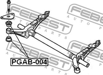 Febest Rear axle bush – price 20 PLN