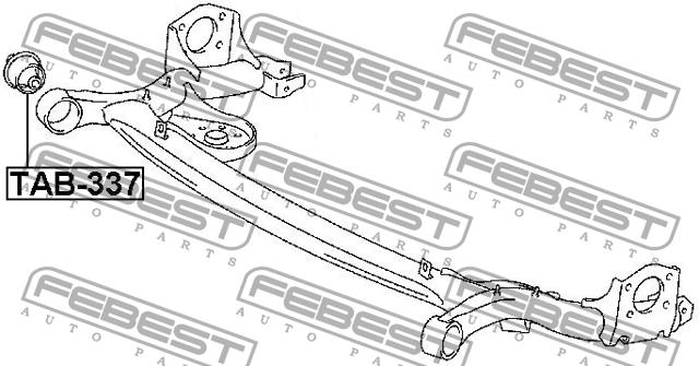 Febest Rear axle bush – price [object Object] PLN