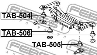 Febest Silent block – price 42 PLN