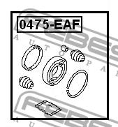 Febest Repair Kit, brake caliper – price 24 PLN