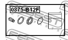 Repair Kit, brake caliper Febest 0875-B12F