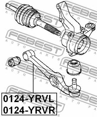 Febest Suspension arm front right – price 168 PLN