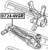 Suspension arm front lower Febest 0724-WGR