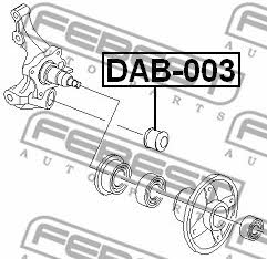 Silent block rear shock absorber Febest DAB-003