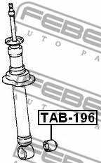 Silent block rear shock absorber Febest TAB-196