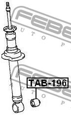 Febest Silent block rear shock absorber – price [object Object] PLN