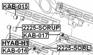 Febest Silent block rear trailing arm – price [object Object] PLN