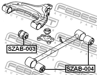 Febest Silent block rear trailing arm – price [object Object] PLN