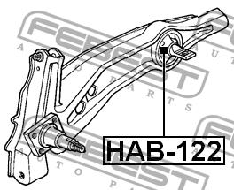 Febest Silent block rear trailing arm – price [object Object] PLN