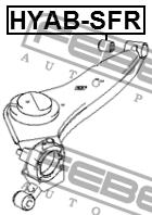 Febest Silent block, rear lower arm – price [object Object] PLN