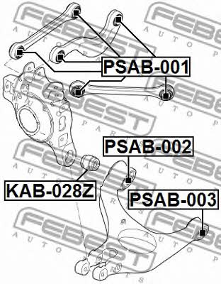 Silent block Febest PSAB-001