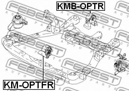 Febest Engine mount – price 33 PLN