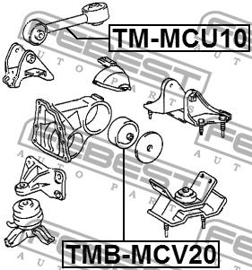 Engine mount Febest TMB-MCV20