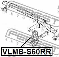Engine mount Febest VLMB-S60RR
