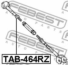 Febest Silent block rear wishbone – price [object Object] PLN