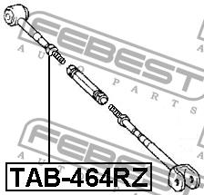 Silent block rear wishbone Febest TAB-464RZ