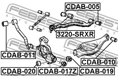 Febest Rear axle bush – price [object Object] PLN