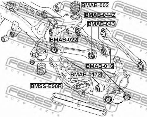 Silent block Febest BMAB-016