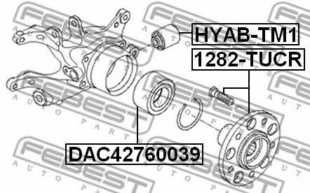 Febest Rear axle bush – price [object Object] PLN