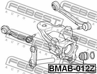 Rear axle bush Febest BMAB-012Z