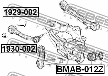 Rear axle bush Febest BMAB-012Z