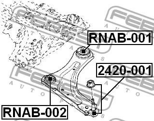 Buy Febest RNAB001 – good price at EXIST.AE!