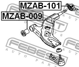 Febest Silent block front lever rear – price [object Object] PLN