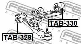 Febest Front lower control arm rear bushing – price [object Object] PLN