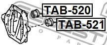 Silent block differential Febest TAB-521