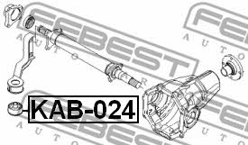 Silent block differential Febest KAB-024