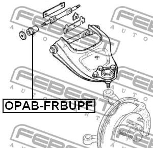 Febest Silent block front upper arm – price