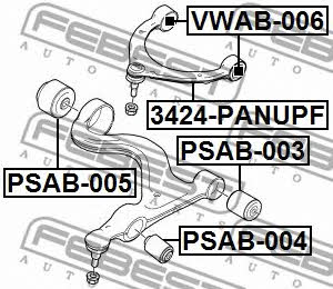 Febest Silent block – price 94 PLN