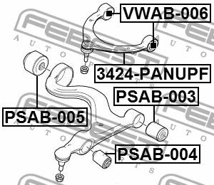 Silent block Febest PSAB-005