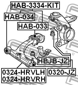 Buy Febest HAB3334KIT – good price at EXIST.AE!