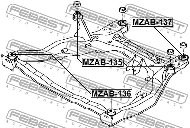 Buy Febest MZAB136 – good price at EXIST.AE!