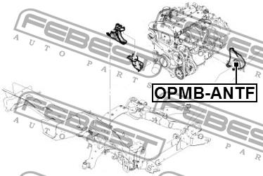 Engine mount, front Febest OPMB-ANTF