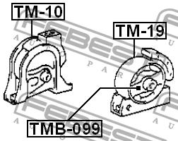 Engine mount, front Febest TMB-099
