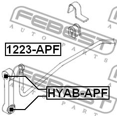 Febest Silent block – price 14 PLN