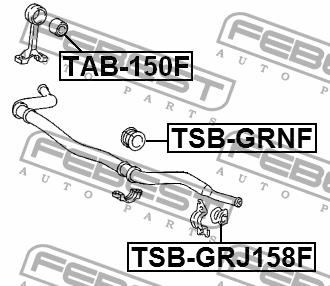 Silent block Febest TAB-150F