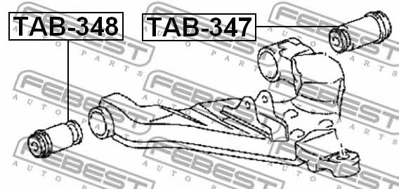 Febest Silent block, front lower arm – price 45 PLN
