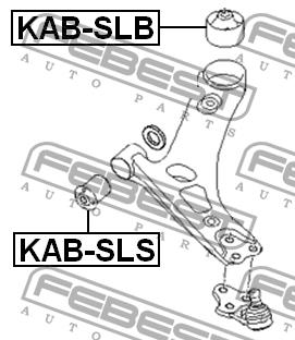 Silent block front lower arm front Febest KAB-SLS