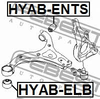 Silent block Febest HYAB-ENTS