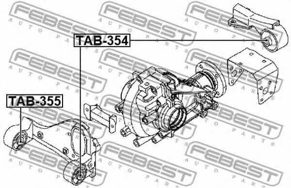 Febest Silent block – price 59 PLN