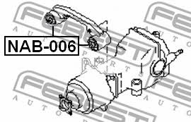 Febest Silent block differential – price 18 PLN