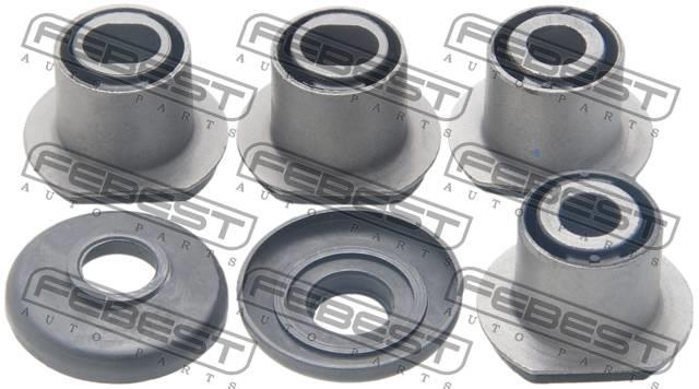 Silent block steering rack, kit Febest TAB-KUN25-KIT