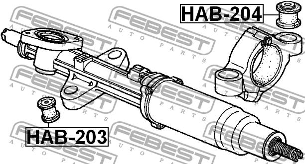 Febest Steering rack bush – price [object Object] PLN