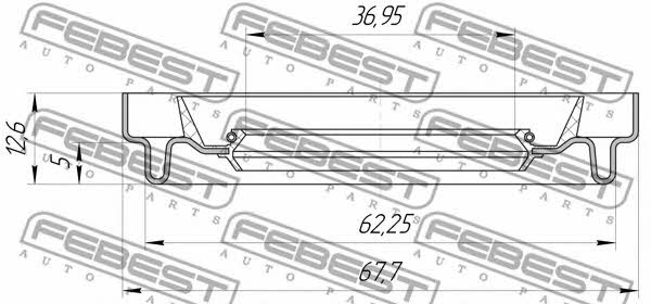 Febest SEAL OIL-DIFFERENTIAL – price [object Object] PLN