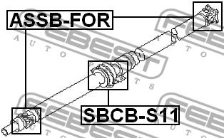 Febest Driveshaft outboard bearing – price 237 PLN