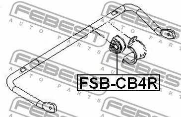Rear stabilizer bush Febest FSB-CB4R